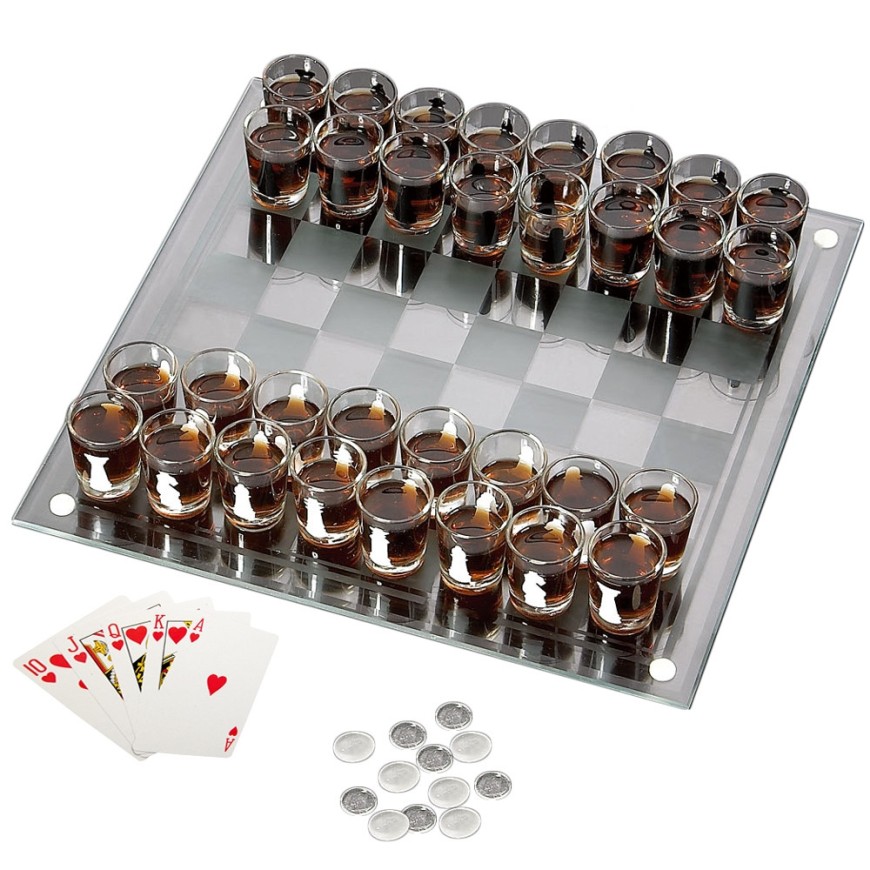Set Șah cu Pahare – Cadou Original
