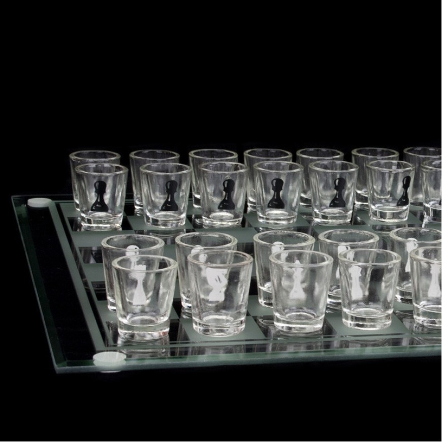 Set Șah cu Pahare – Cadou Original