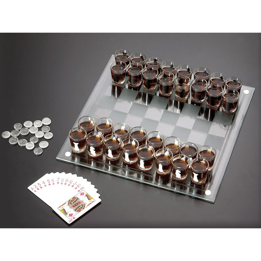 Set Șah cu Pahare – Cadou Original