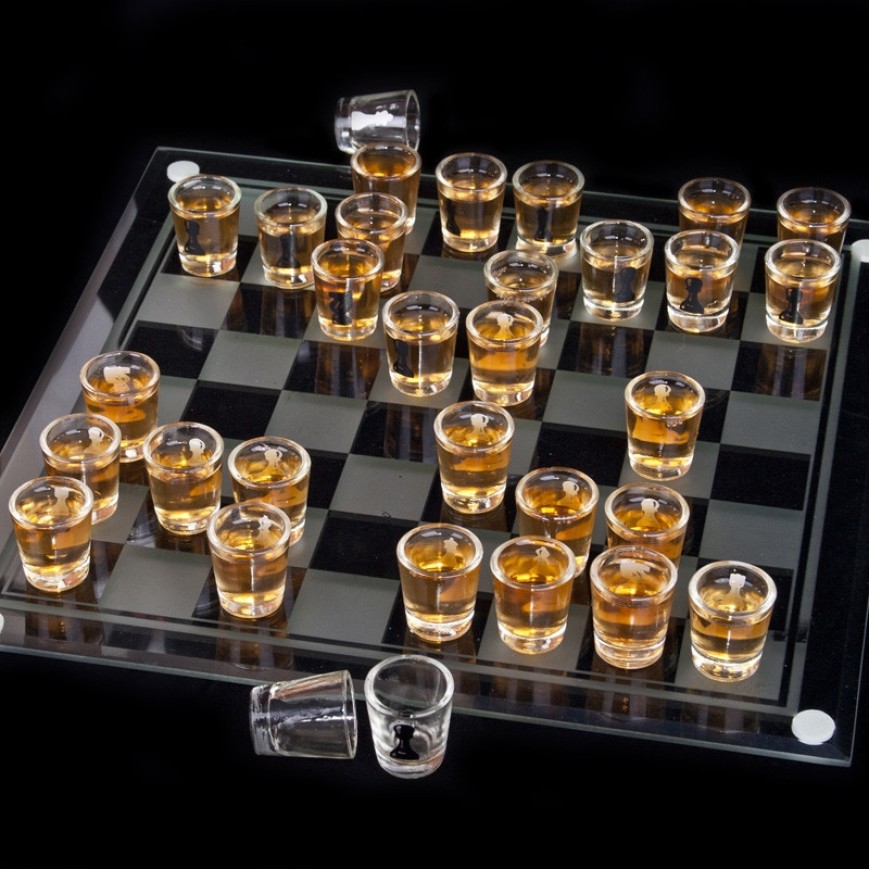 Set Șah cu Pahare – Cadou Original