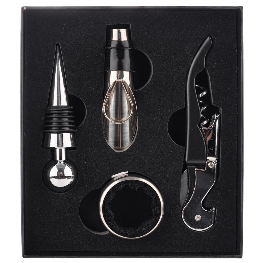 Set Tirbușon 4 Piese – Accesorii Complete pentru Vin