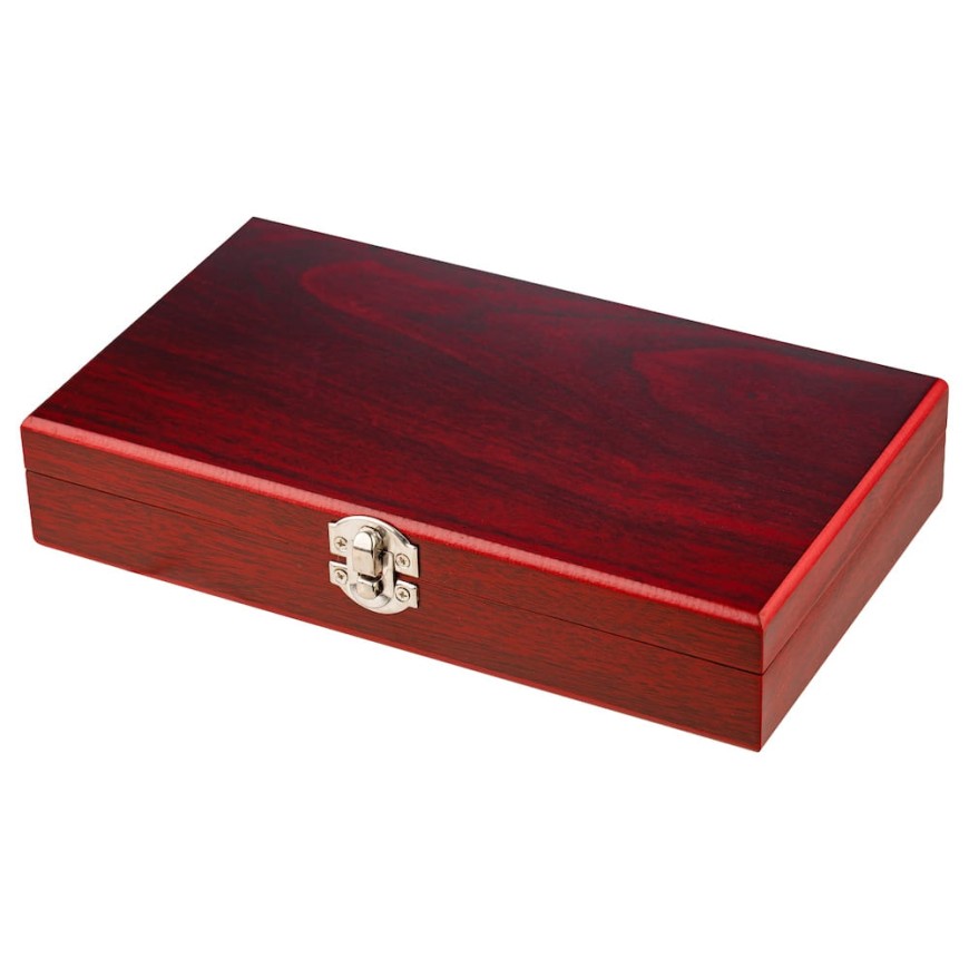 Set vin cu accesorii în carcasă din lemn- set 5 accesorii lemn