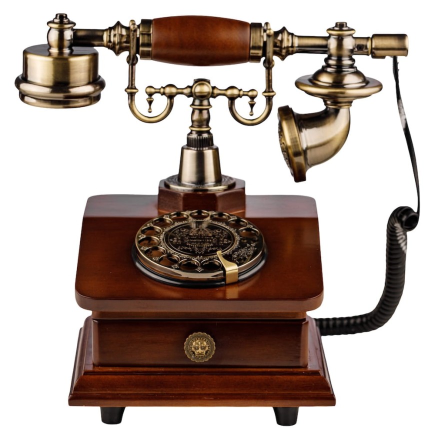 Telefon retro de birou – stil antic elegant